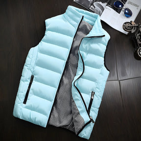 Colete Masculino Puffer Azul Claro
