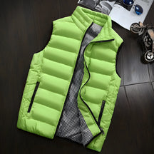 colete masculino puffer verde claro