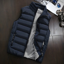 colete masculino puffer azul marinho