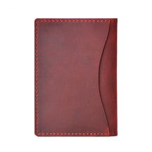 Carteira Masculina Bifold Slim em Couro Legítimo Minimalista para Cartões com Design Compacto e Elegante