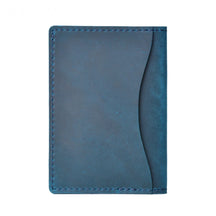 Carteira Masculina Bifold Slim em Couro Legítimo Minimalista para Cartões com Design Compacto e Elegante