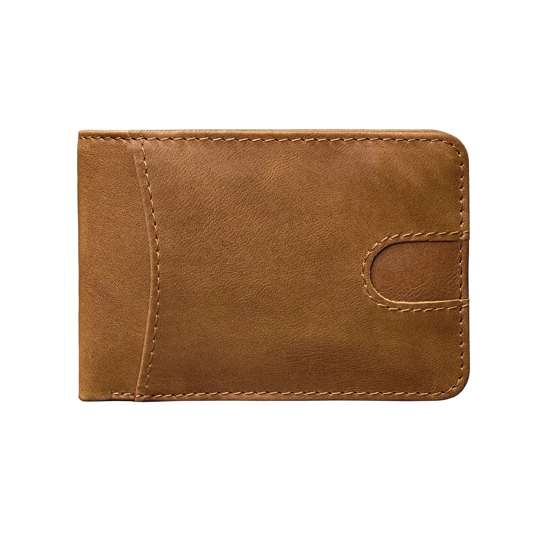 Carteira Masculina Bifold em Couro Genuíno com Proteção RFID Design Retrô e Compartimentos para Cartões e Dinheiro