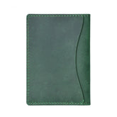 Carteira Masculina Bifold Slim em Couro Legítimo Minimalista para Cartões com Design Compacto e Elegante