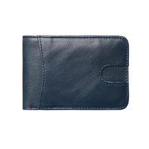 Carteira Masculina Bifold em Couro Genuíno com Proteção RFID Design Retrô e Compartimentos para Cartões e Dinheiro