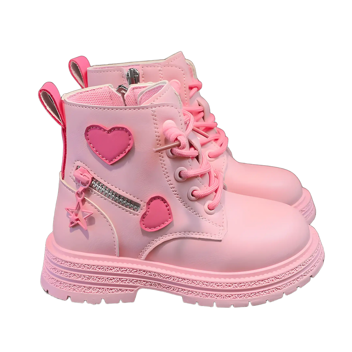 Bota Infantil Feminina Premium Com Forro Em Lã Sola Antiderrapante