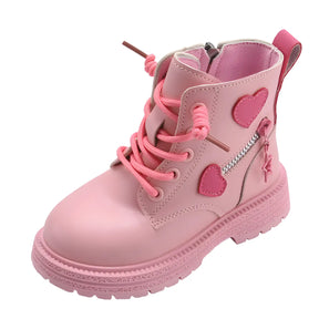 Bota Infantil Feminina Premium Com Forro Em Lã Sola Antiderrapante