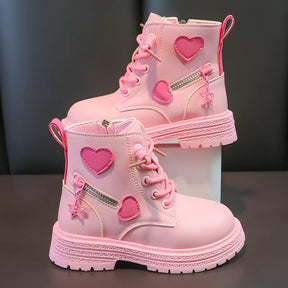 Bota Infantil Feminina Premium Com Forro Em Lã Sola Antiderrapante