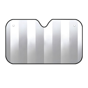 protetor solar de para-brisas em um fundo branco.