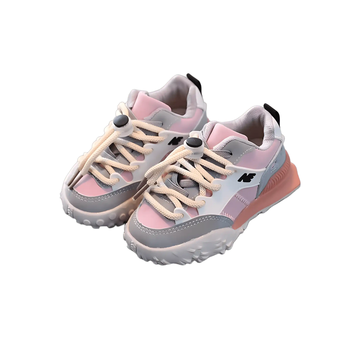 tênis infantil feminino casual em um fundo transparente.
